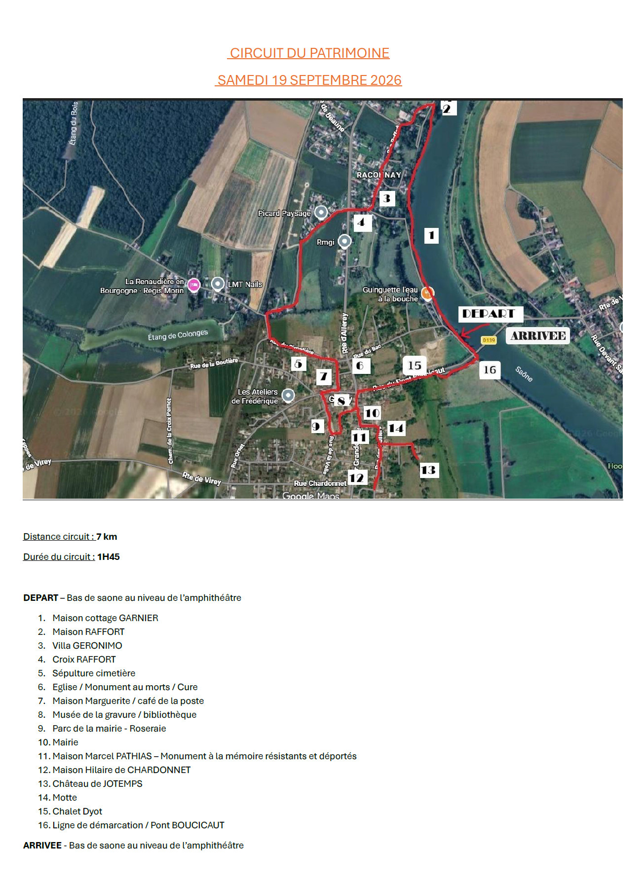 Circuit découverte à Gergy