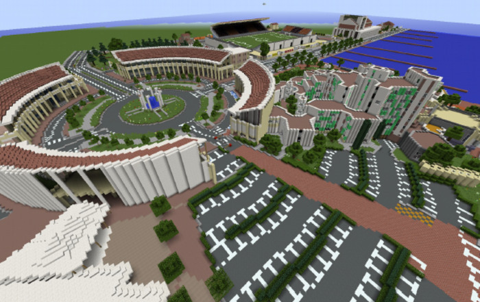 Martigues dans Minecraft