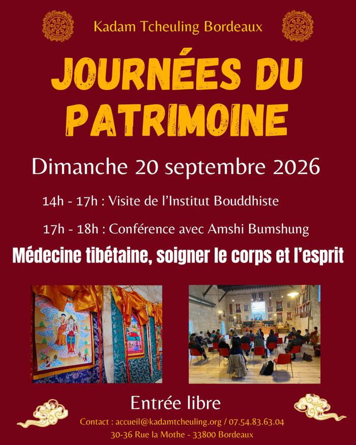 Visite du temple bouddhiste et conférence sur la médecine tibétaine