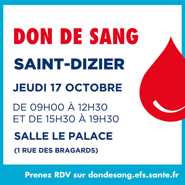 Collecte de sang à Saint-Dizier