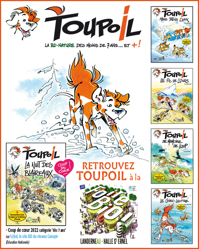 TOUPOIL, la BD-Nature des enfants, en dédicace à la Foire Biologique de LANDERNEAU (Finistère), les 21et 22 mars 2026