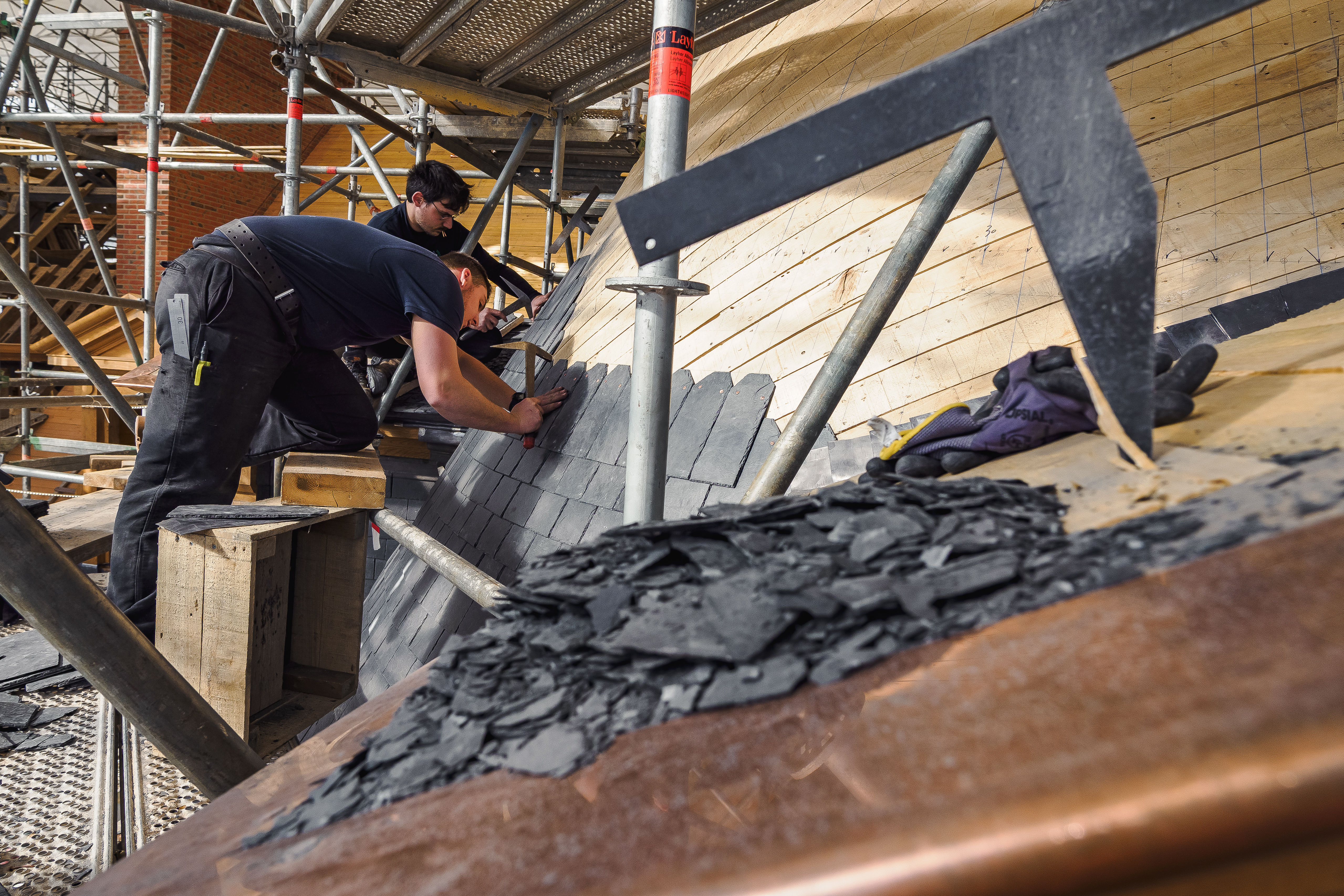 Démonstration : Les métiers du Patrimoine par les artisans œuvrant à la restauration du château