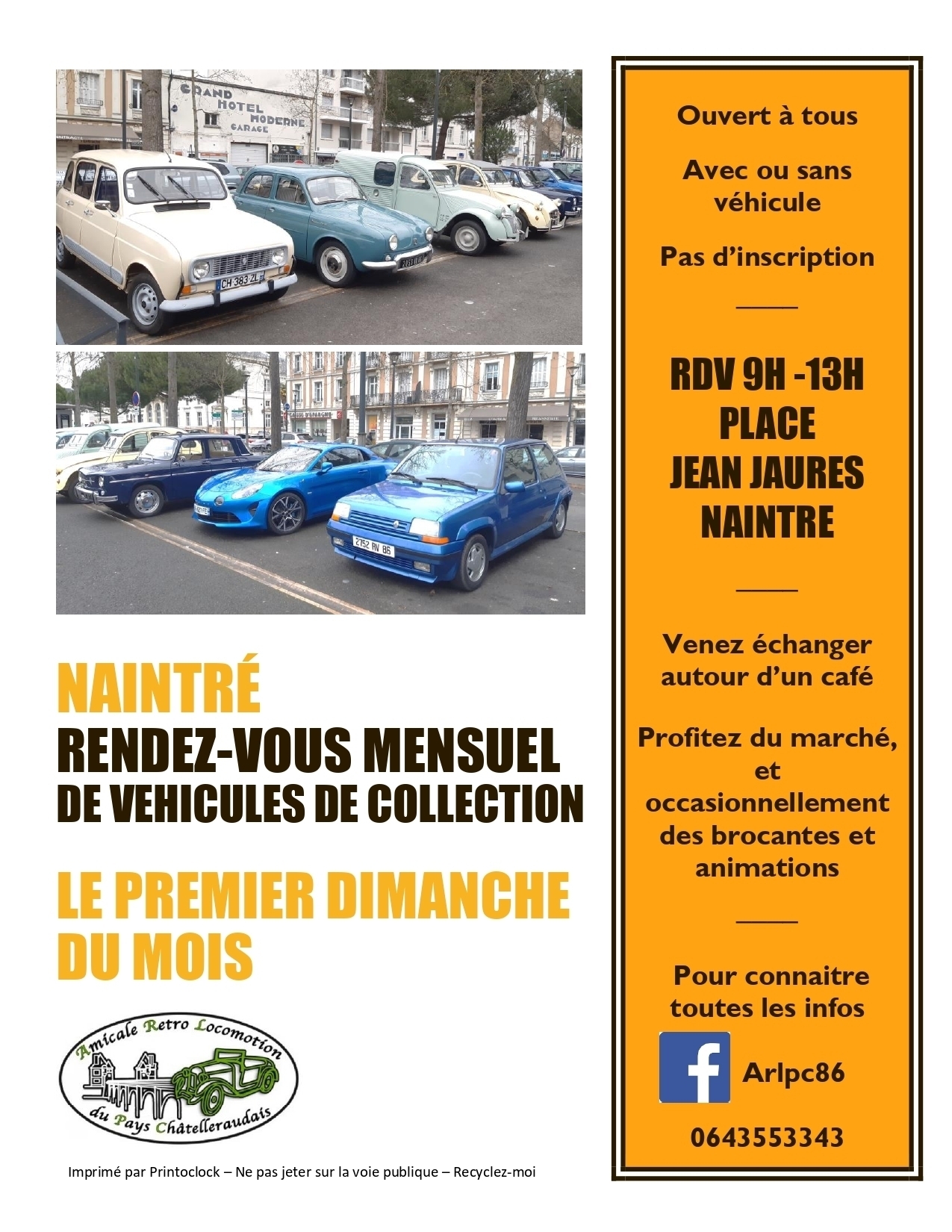 Rassemblement mensuel de véhicules de collection