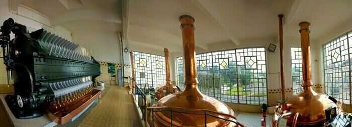 Démonstration de brassage au sein du musée