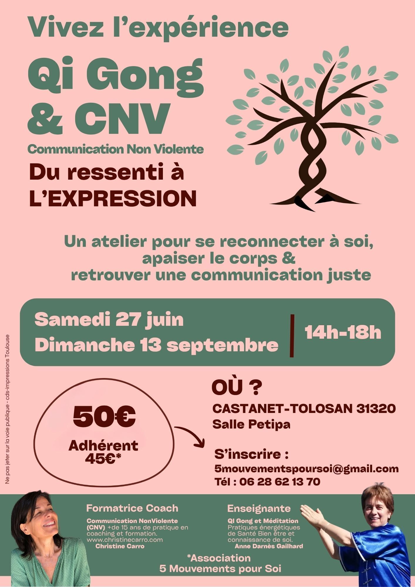 QI GONG et CNV du Ressenti à l'expression