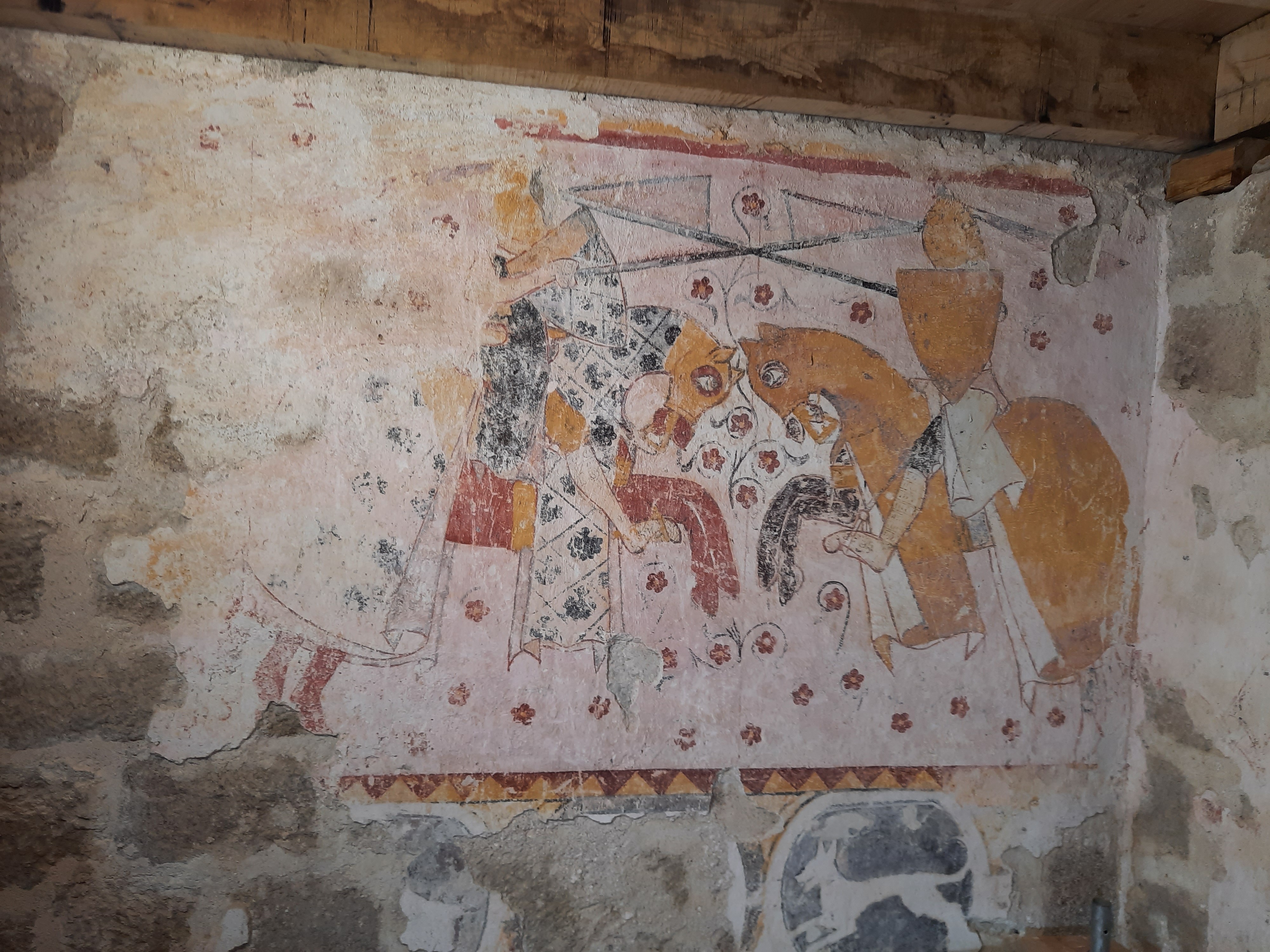 Visite guidée de la tour médiévale du XIIIème siècle et de ses fresques