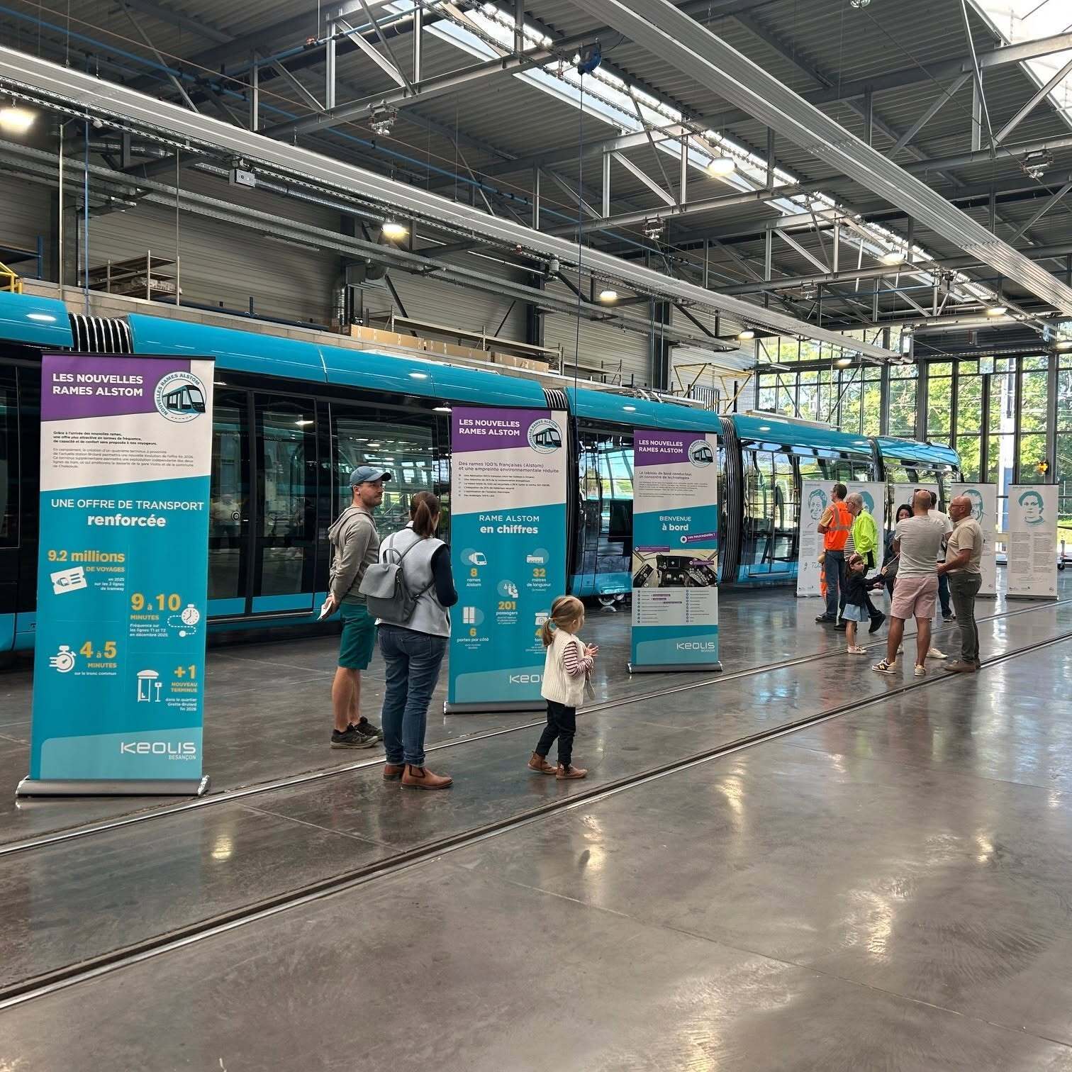 Visite du Centre de Maintenance du tramway