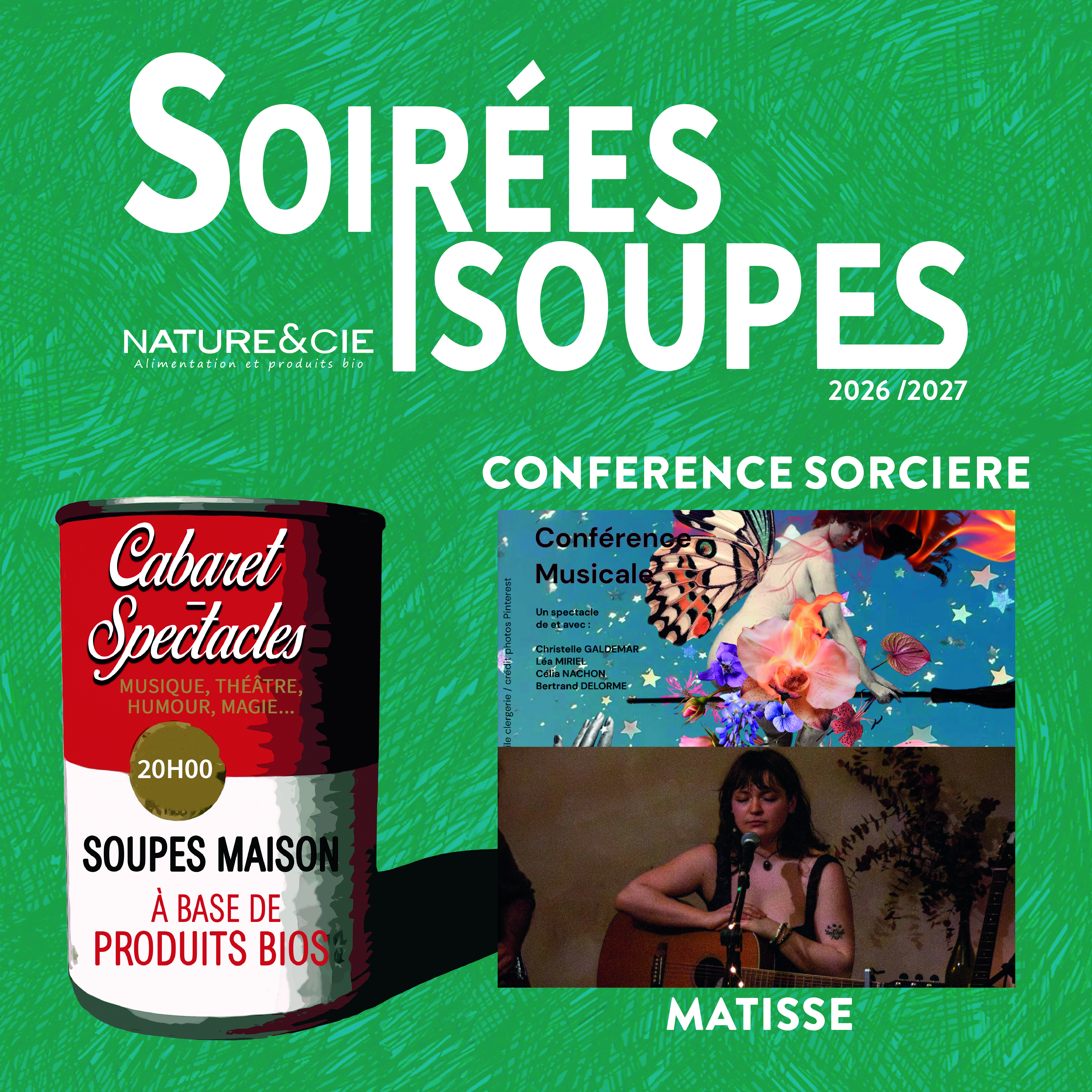 Soirée Soupes • Conférences Sorcières / Matisse