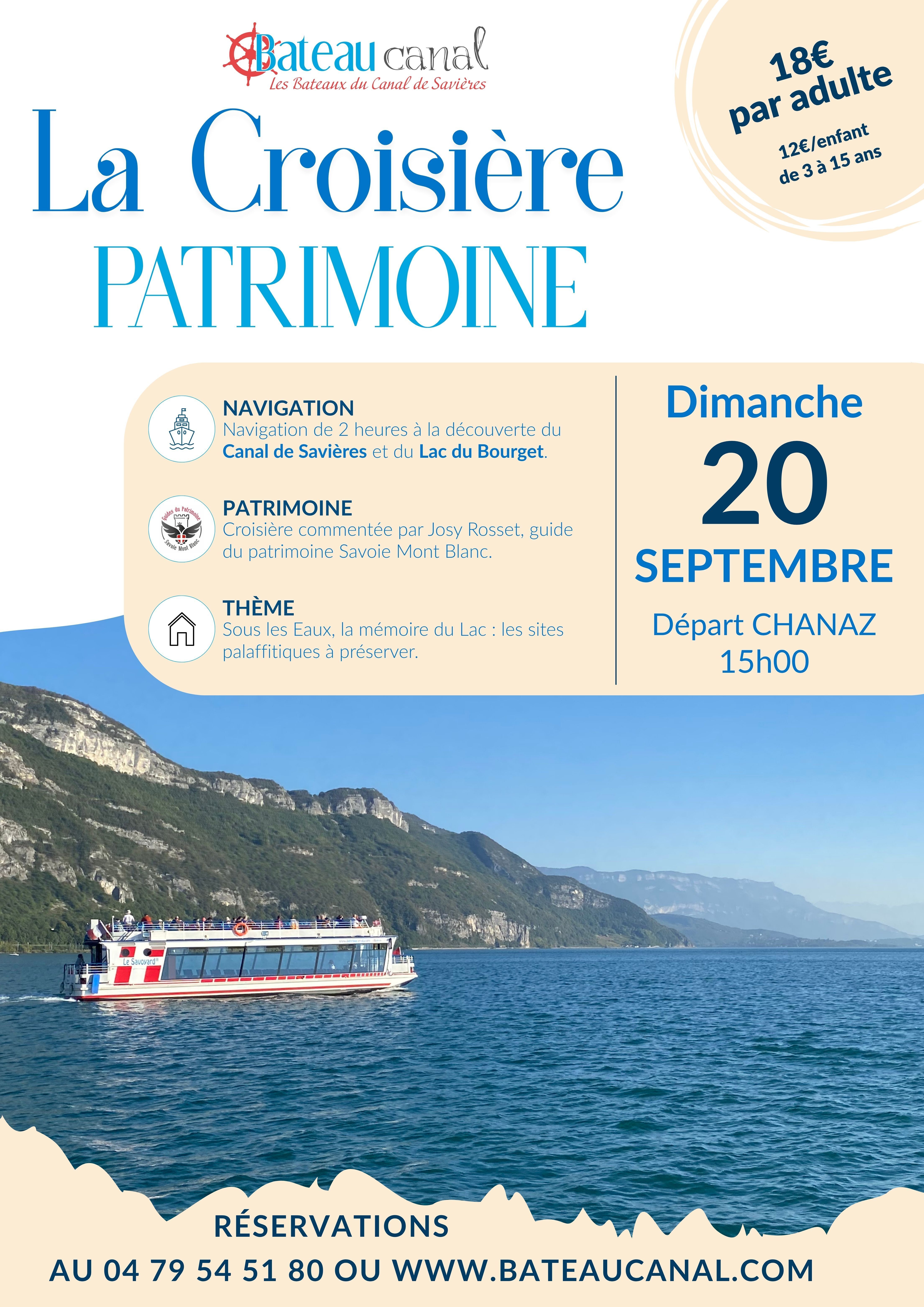 Croisière patrimoine: Sous les eaux du lac du Bourget les palafittes un bien à préserver