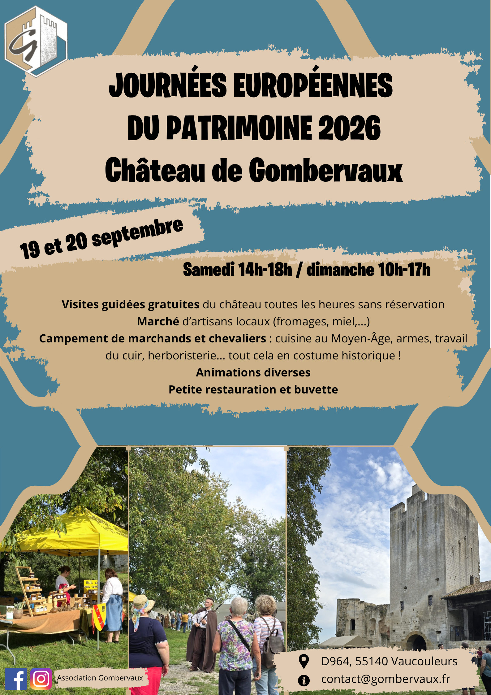Visite costumée et animée du château de Gombervaux