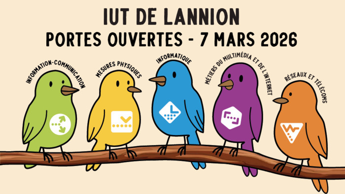Un rendez-vous pour découvrir l’ensemble de nos formations, explorer l'IUT de Lannion, rencontrer les équipes enseignantes et échanger avec les étudiantes et étudiants.