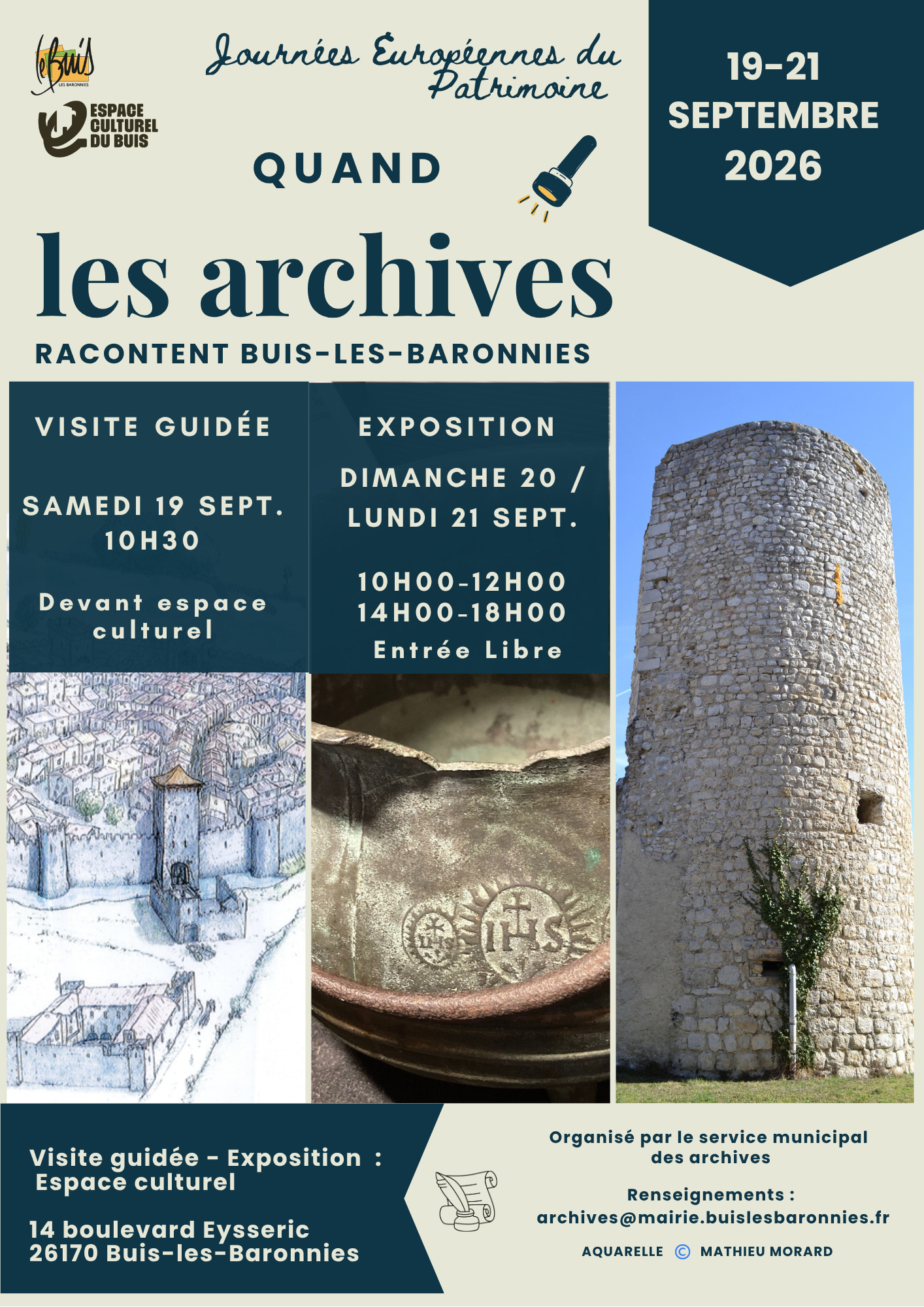 Visite guidée "La cité de Buis-les-Baronnies au fil des archives"