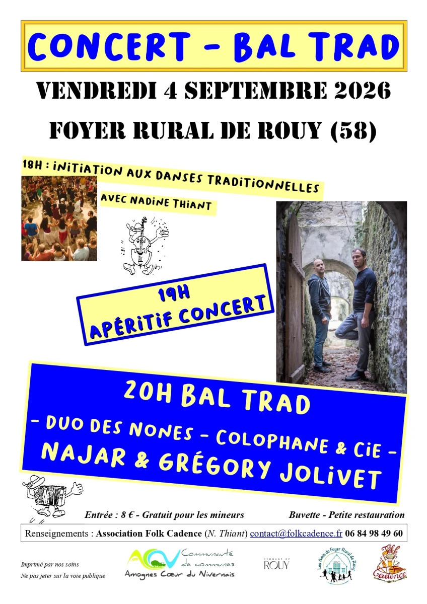 Concert - Bal Trad avec Najar et Grégory Jolivet