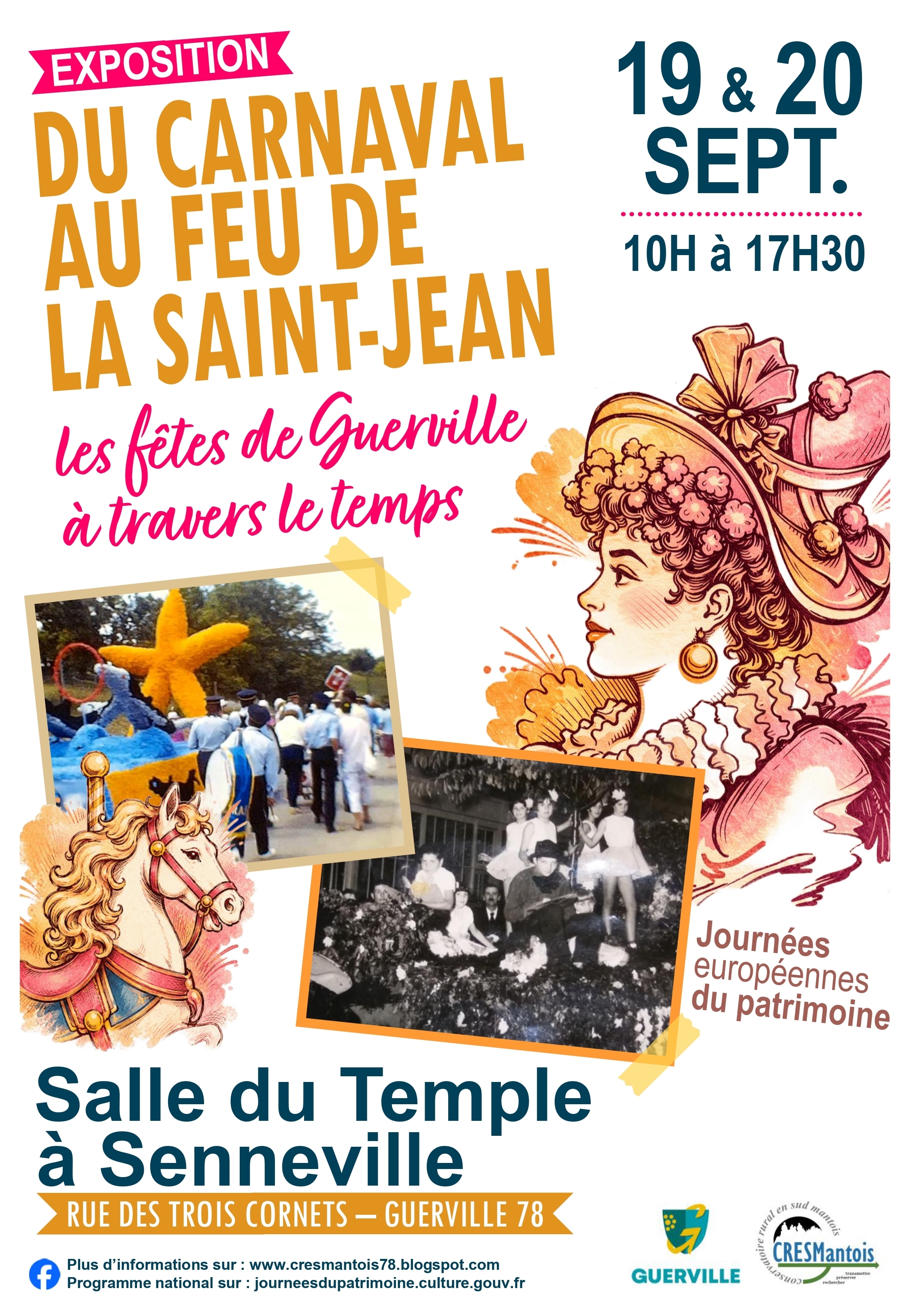 Exposition « Du carnaval au feu de la Saint-Jean : les fêtes de Guerville à travers le temps »