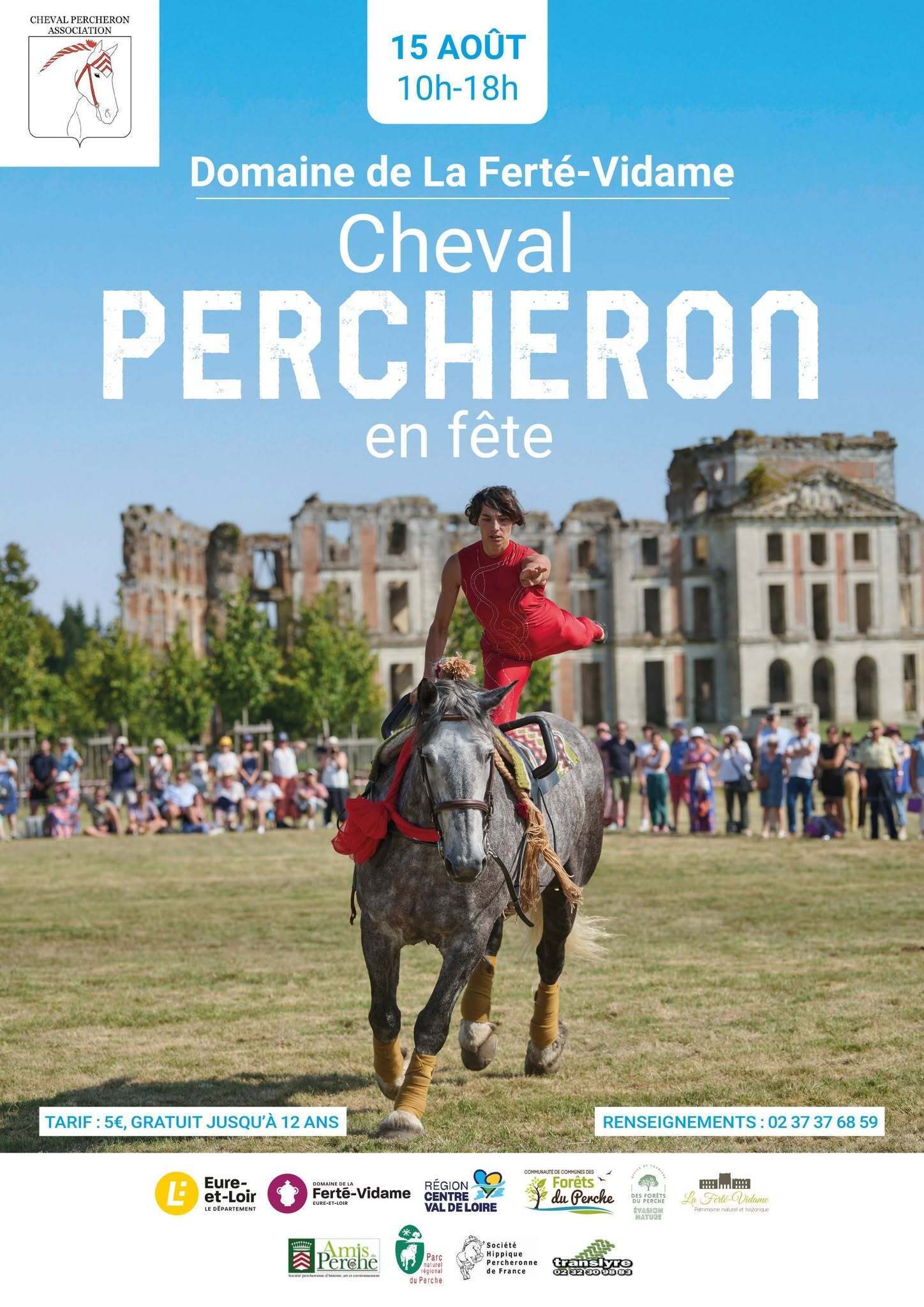 Cheval percheron en fête