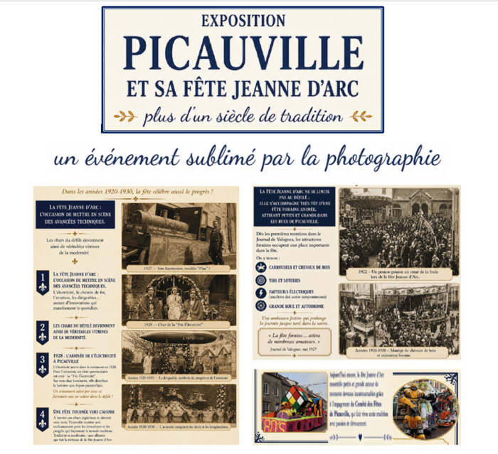Exposition : Picauville et sa fête Jeanne d'Arc, un événement sublimé par la photographie