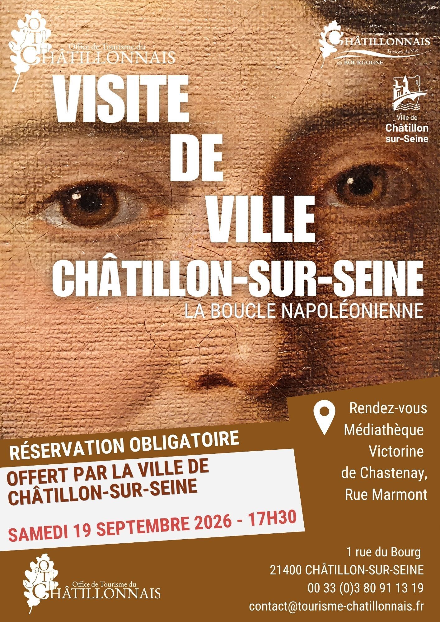 Visite commentée de Châtillon-sur-Seine, la boucle napoléonienne