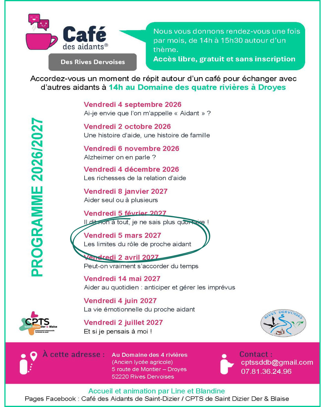 Café des Aidants© – Rives Dervoises (Droyes) : Les limites du rôle de proche aidant