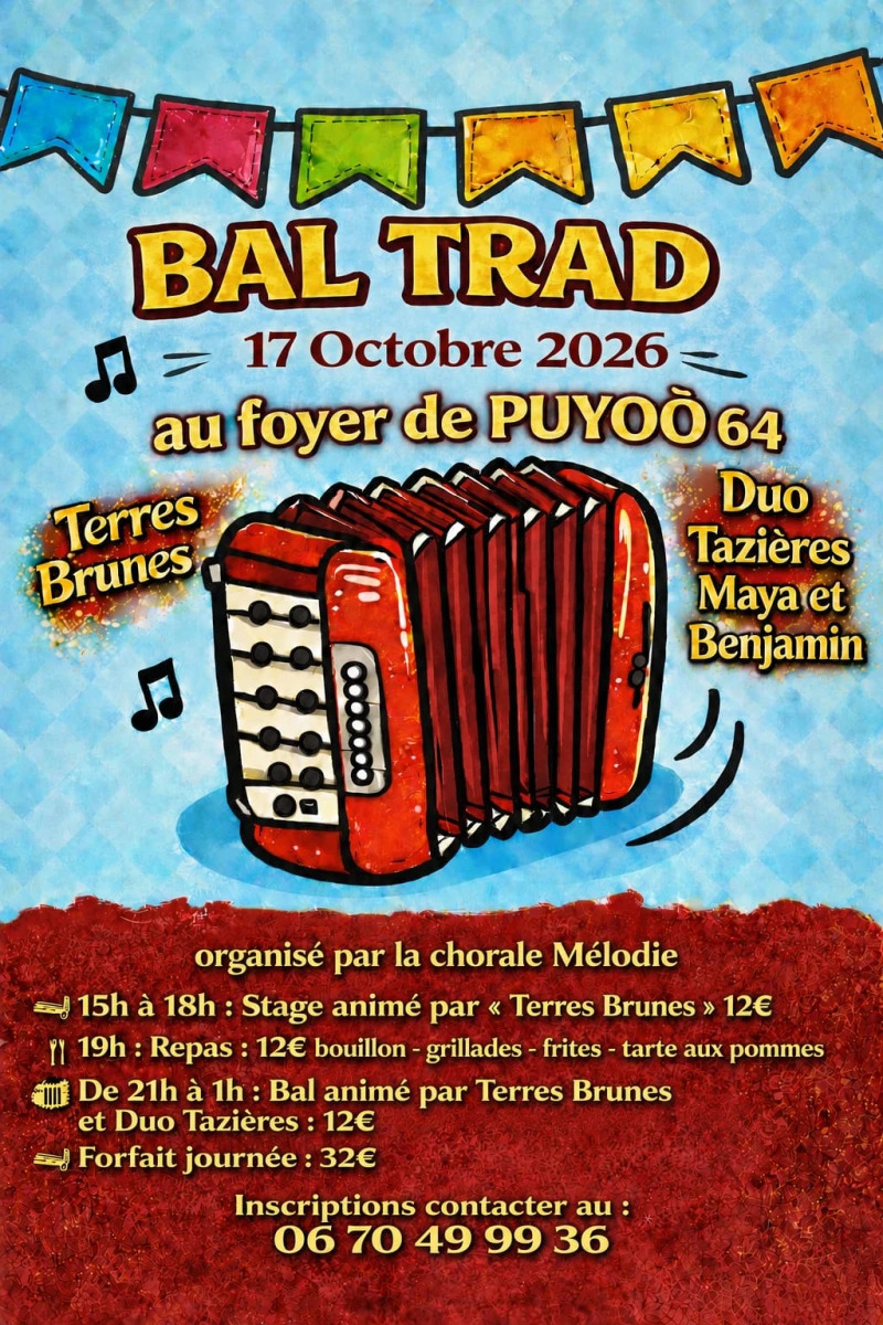 Stage et Bal Trad avec Terres Brunes et Duo Tazières