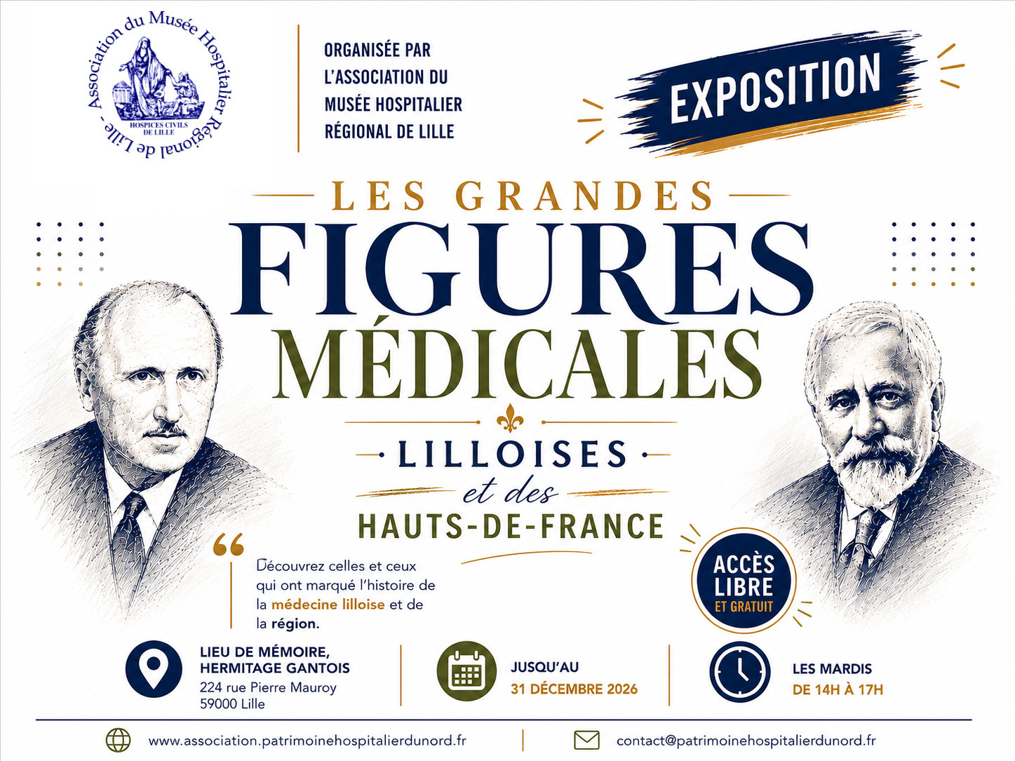 Exposition : Les grandes figures médicales lilloises et des Hauts-de-France