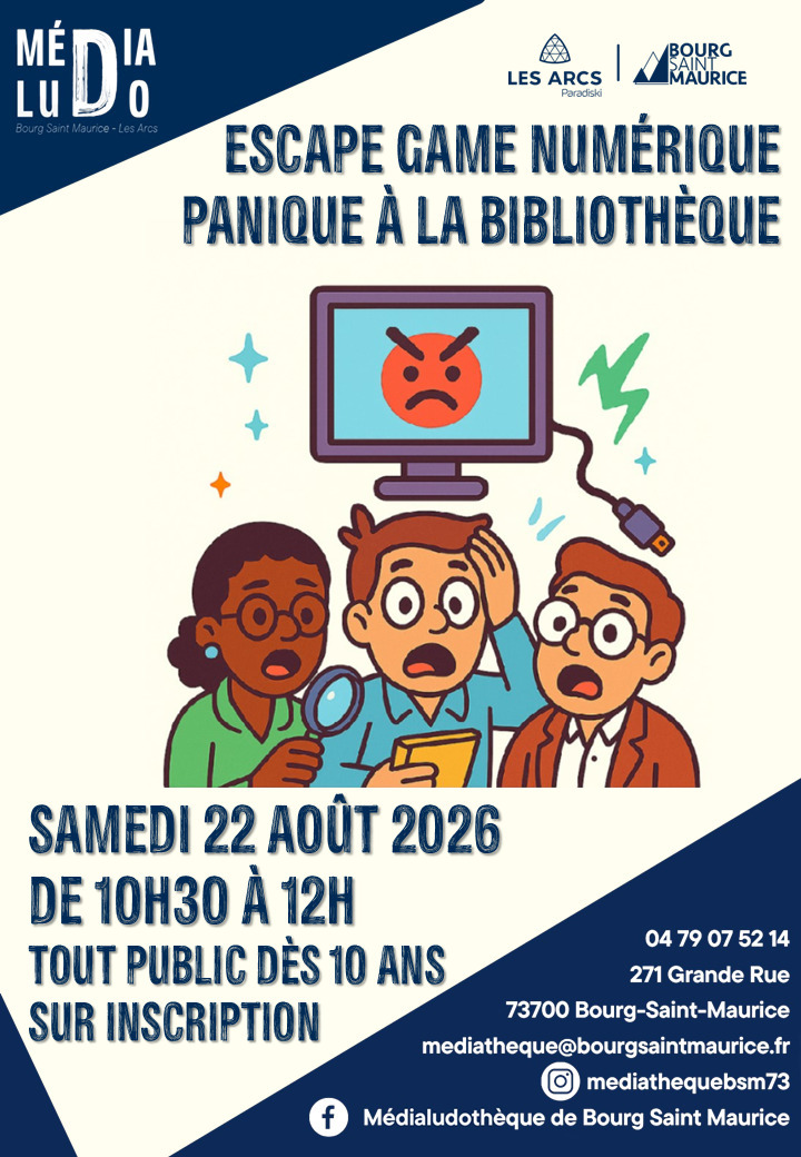 Escape game numérique : panique à la bibliothèque
