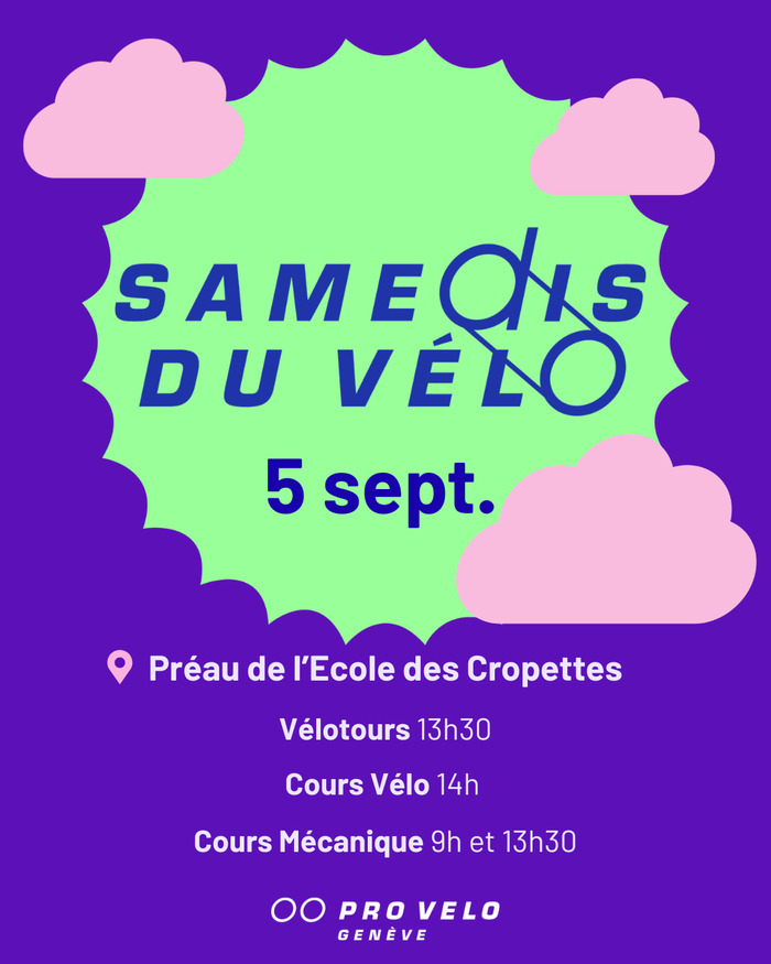 Samedi du Vélo du 5 septembre