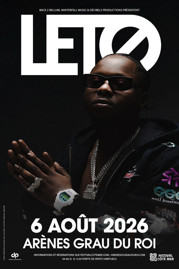 Affiche — Leto le 6 août aux Arènes du Grau du Roi
