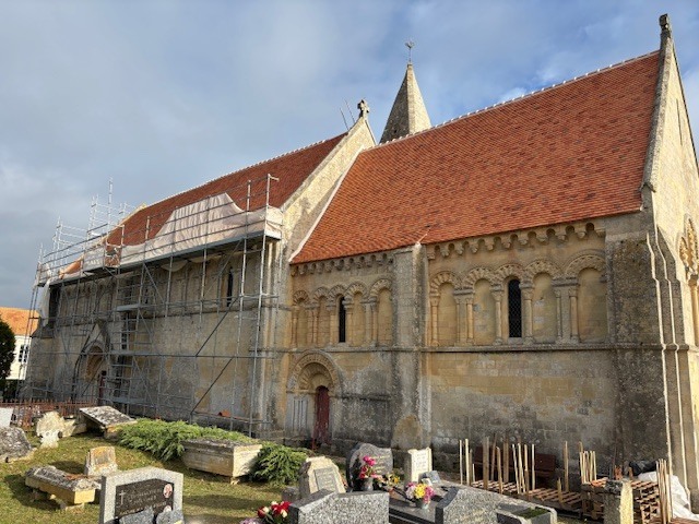 Conférence sur l'histoire et la rénovation de l'église romane de Cintheaux