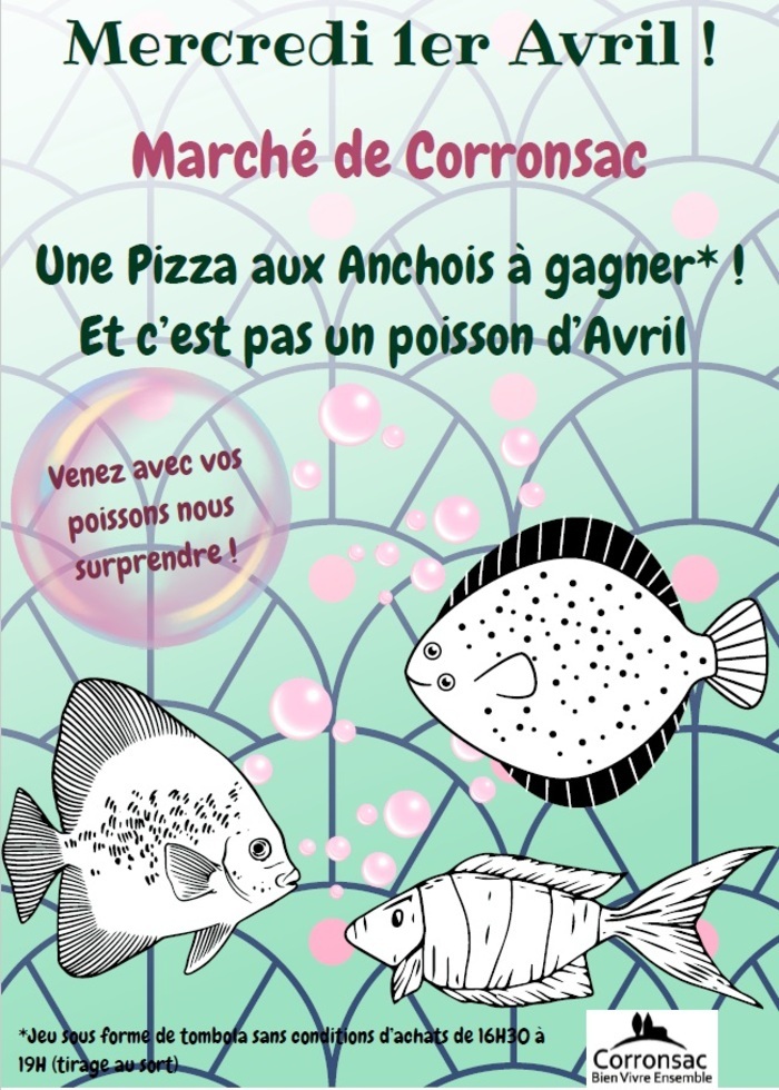 Animation du 1er avril au marché de Corronsac