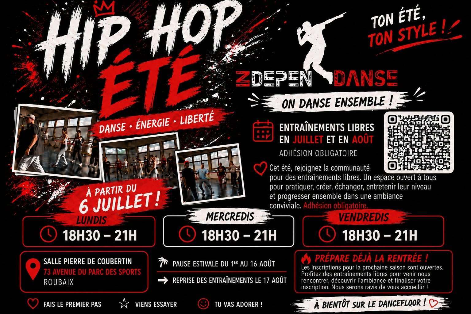 Hip-hop : les entraînements d'été avec Indépen'danse