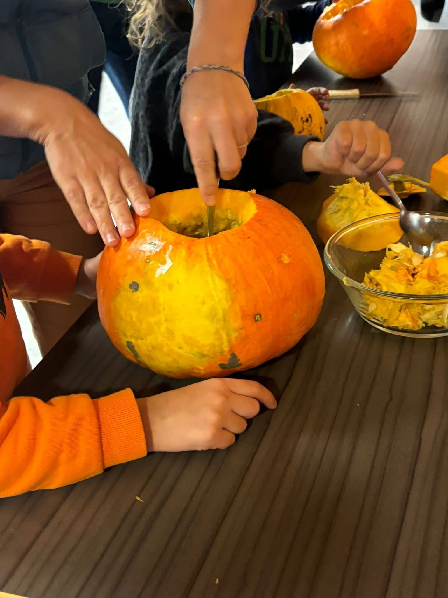 Atelier "Creusage de courges"