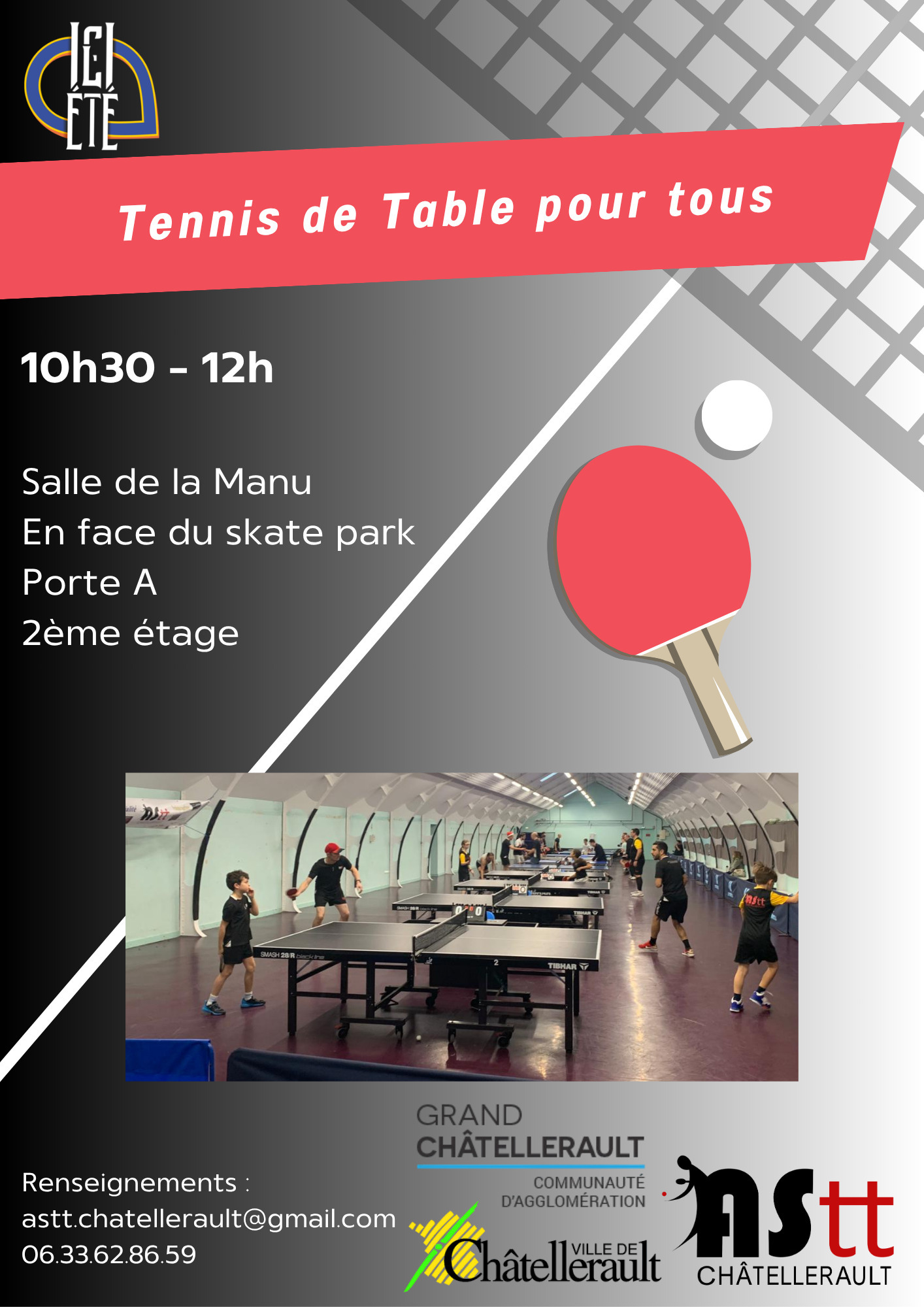 Tennis de Table pour tous (8 ans et +)