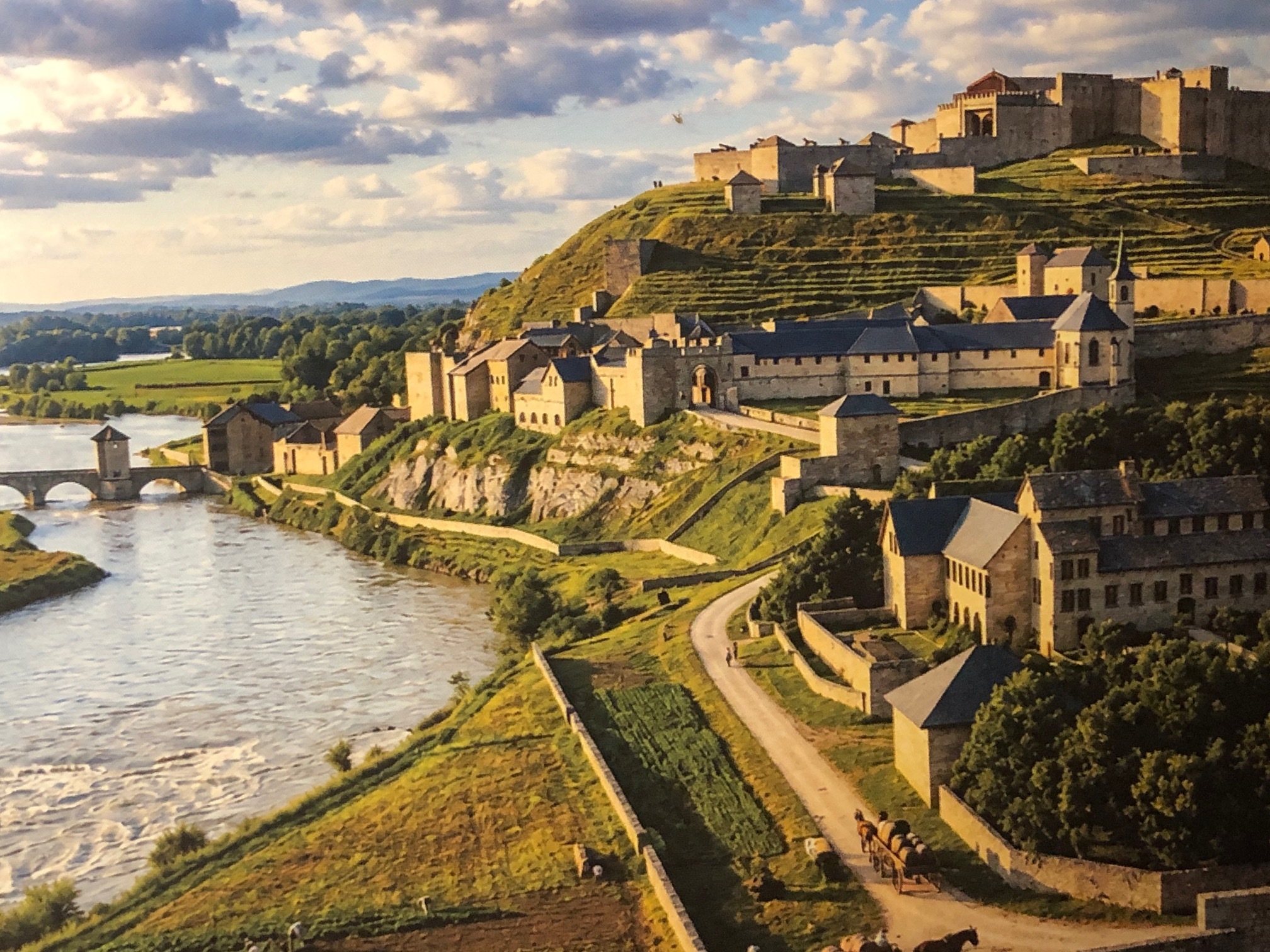 Reconstitution en 3D de Montmélian en 1705