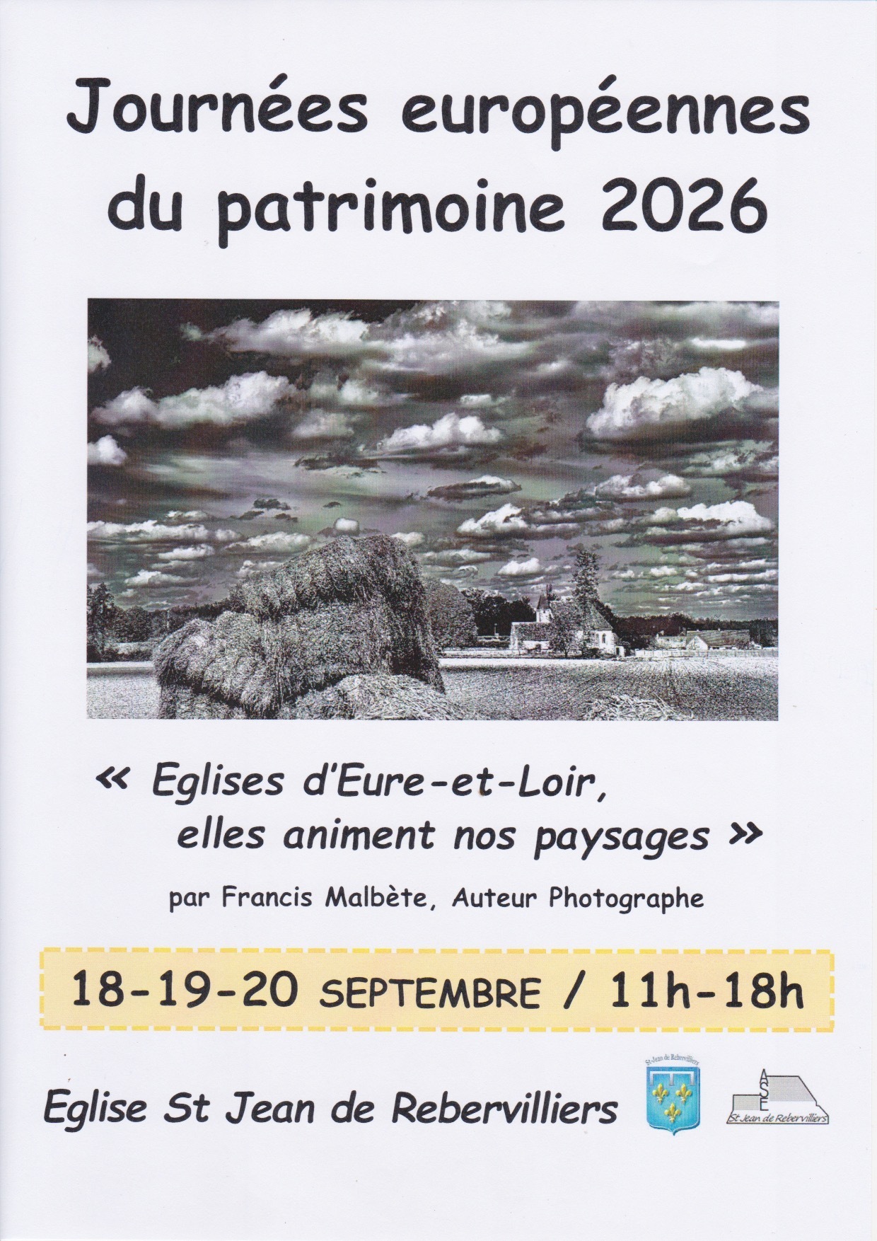 Exposition photos : églises d'Eure-et-Loir, elles animent nos paysages