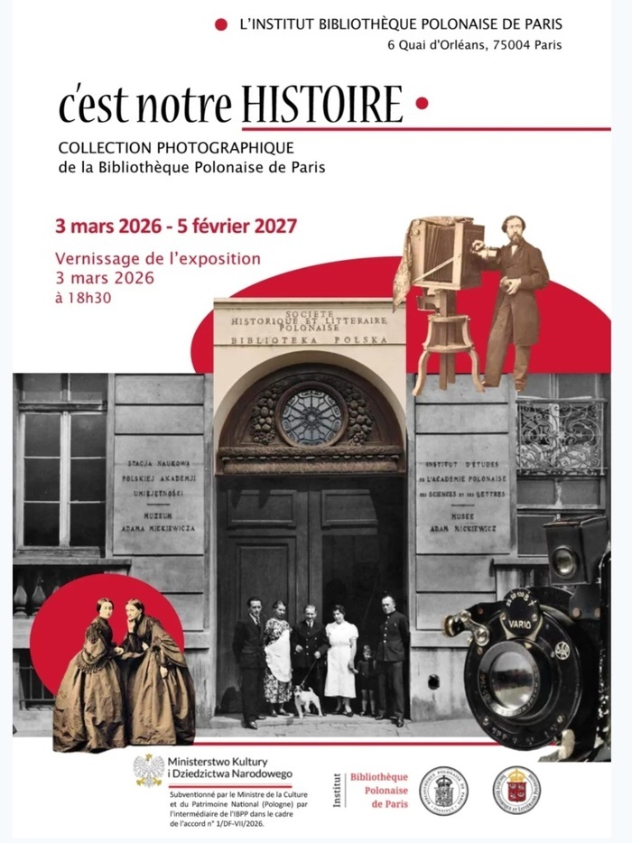 Affiche — « C'est notre histoire » : collection photographique de la Bibliothèque Polonaise de Paris