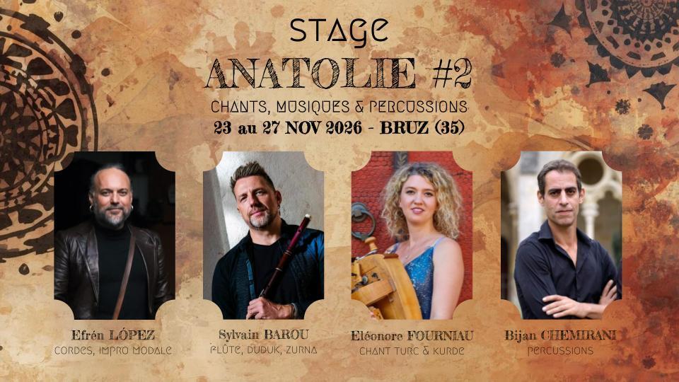 STAGE ANATOLIE #2 Chants, musiques & percussions