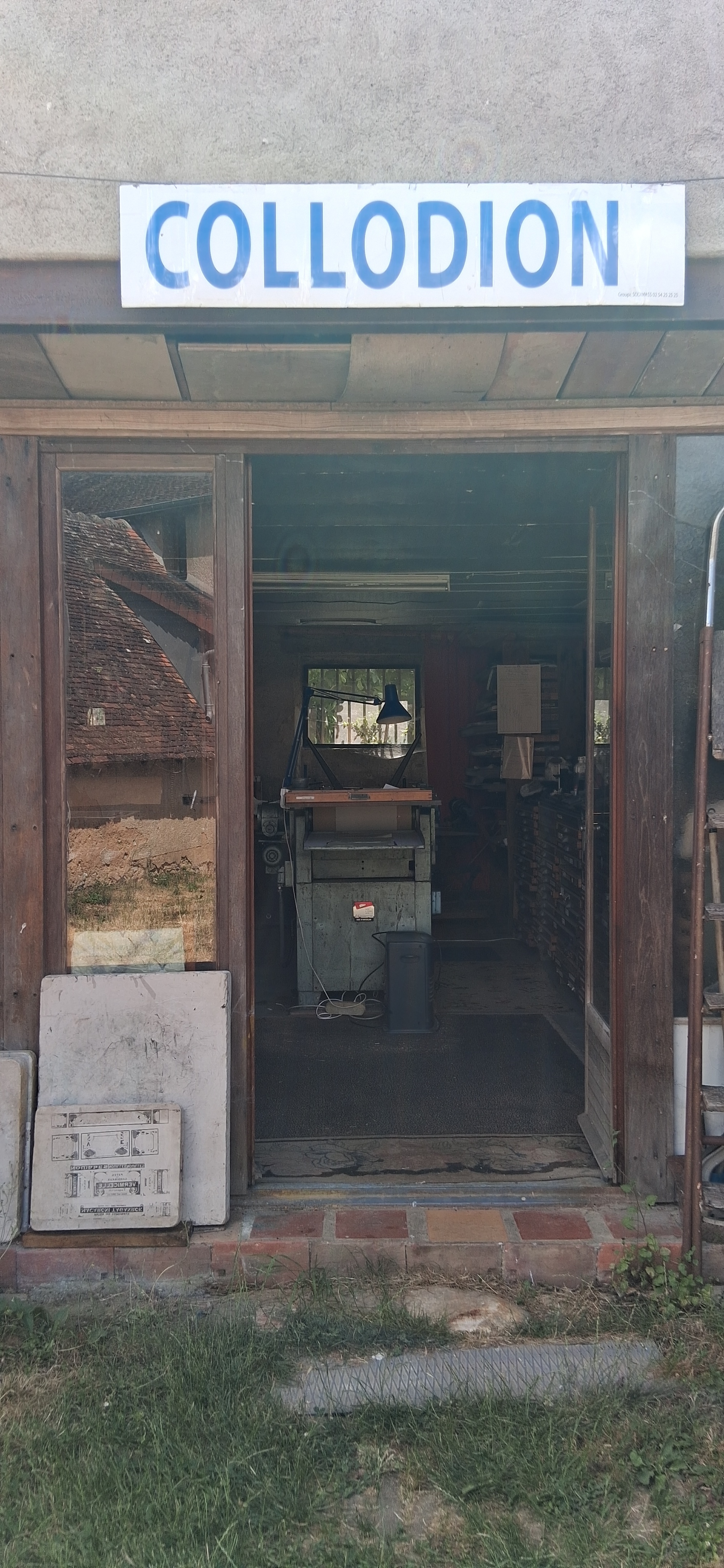 Visite de l'atelier des éditions Collodion