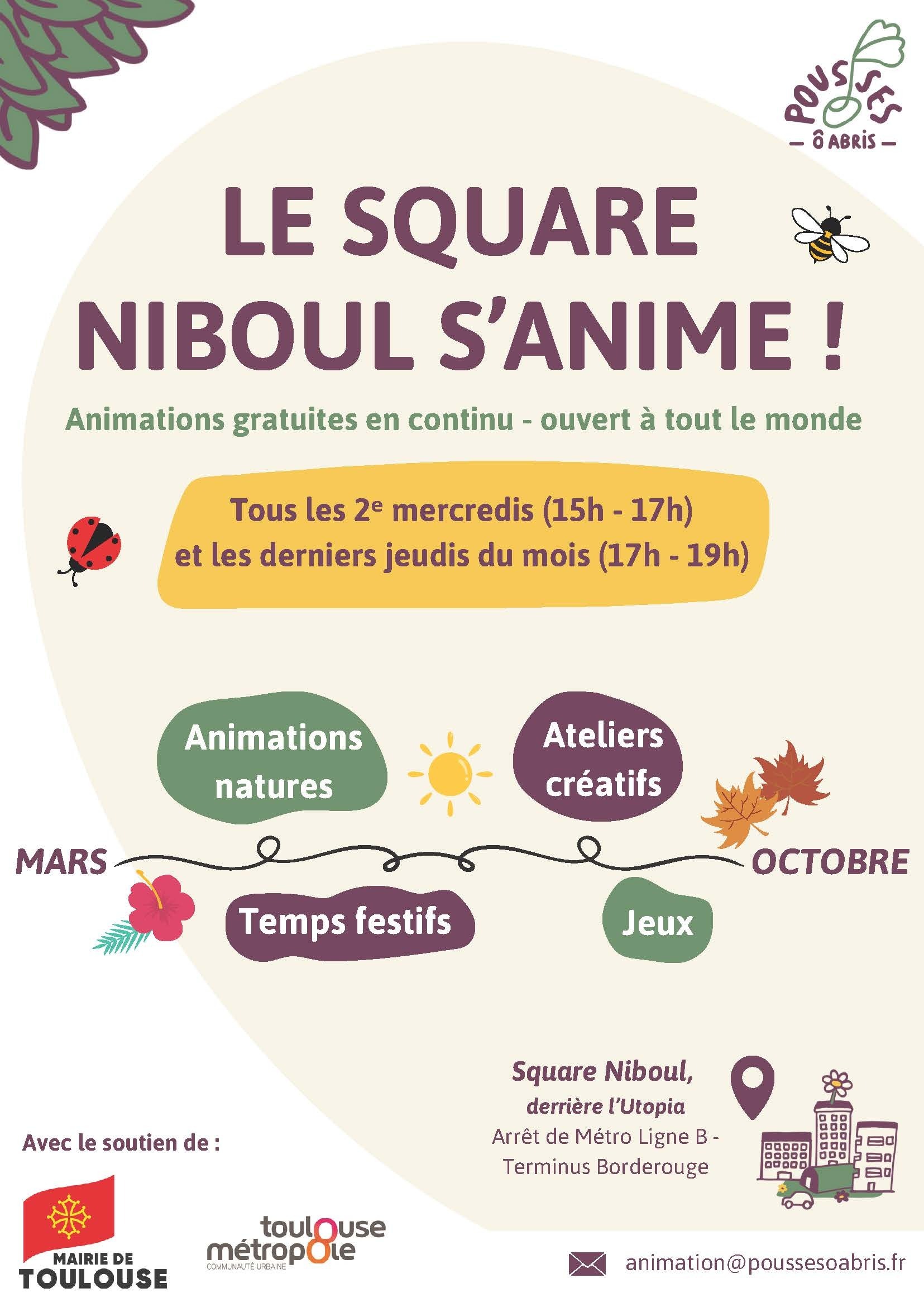 Le square Niboul s'anime